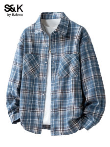 BALENO | Summer Long Sleeve Check Shirt Casual Loose Youth