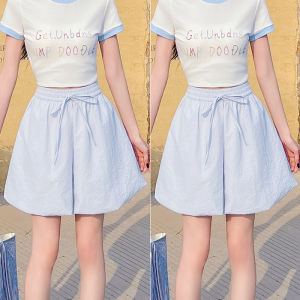 MiiOW | Quần short hoa mỏng mùa hè cho nữ Quần short đèn lồng rộng rãi Quần short nửa thân trên MiiOW thương hiệu quần áo công sở