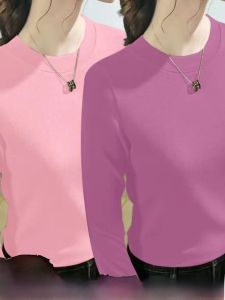 Fall and Winter New Arrival Dralon round Neck Tops Womens Bottoming Shirt Silm Easiest for Match Slimming Slim Fit Thermal Long Sleeve Top Tops Women