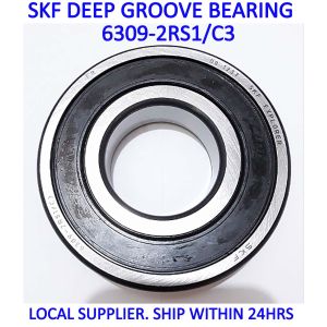 SKF DEEP GROOVE BEARING 6309-2RS1/C3(SEAL END TYPE)