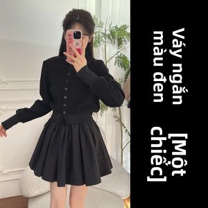 GATTIBOR | Bộ Đầm Len Phong Cách Học Đường Hàn Quốc Miu Aesthetic
