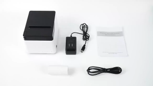 80MM POS Thermal Receipt Printer 标签热敏打印机 QF300 Ticket Bill Printerv