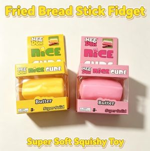 Cute Kawaii butter cheese stick gummy toy stretchable and squeezable Fidget toy stress resistant teenage holiday gift