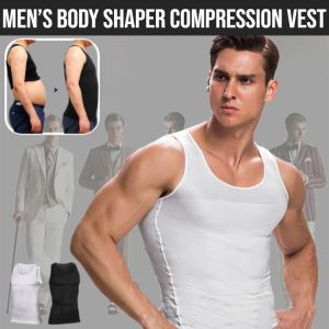 Men’S Body Shaper Compression Vest Men Singlet Slimming Shapewear Comfortable And Seamless