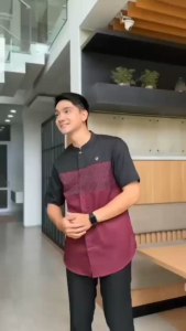 Kemko Batik Premium Kemeja Koko Pria Dewasa Kualitas Super Model Lengan Pendek Regular Fit Bahan Toyobo / Pakaian Muslim Cowok