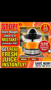[SG Stock] 700ml Electric Citrus Juicer | Automatic Orange & Lemon Squeezer | High Efficiency Fruit Juice Extractor | Compact Lime Masticator JE-623D