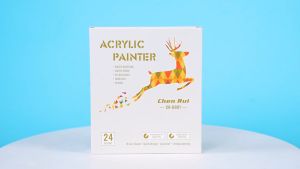 12/24/60 Colors Dual-Head Acrylic Marker Pen Coloring Pen Highlighter Set Of Painting And Drawing Acrylic Marker Office Supplie