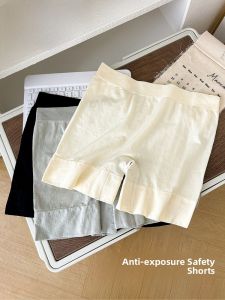 Miiow | Cat Woman Safety Pants Thin Summer Womens Bottoming Breathable Anti-Light Walking Shorts High Waist Nylon Spandex Casual Shorts