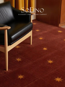 SoFINO | Vintage Minimalist Style Red Handmade Rug