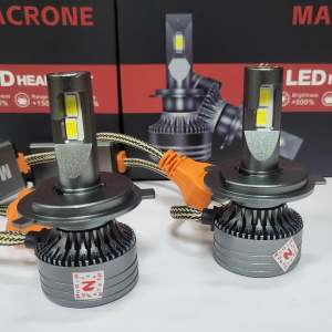 Lampu led mobil Mobilio jazz freed brio brv hrv headlamp H4 LED MACRONE MC5 45W 6000K Garansi 1tahun