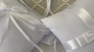 Classic RIBBON Wedding Essentials / Accessories Set (Pillow Rings & Arras Holders Sponsor Candles Matches Cord Secondary Veil Bible Band)