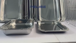 Pelise (2 IN 1) stainless steel mesh tray + oven tray oil drain / best cooking food baking grilled fried