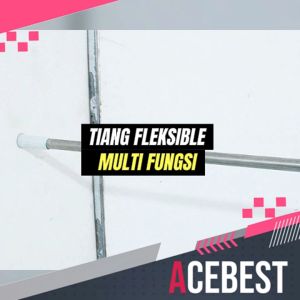 ACEBEST Tiang Gorden Tiang Tirai Kamar Mandi Pipa Kolong Dapur - MYG