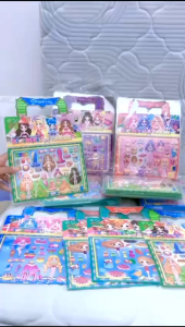 Stiker Timbul Anak Lucu Bling / Stiker Dress Up Isi 5 Pcs / Stiker BP / Mainan stiker boneka lucu