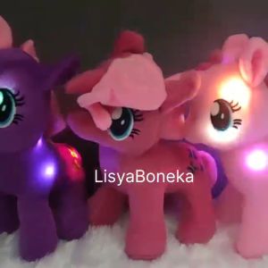 Boneka little pony kudaponi Led 35cm berkualitas SNI