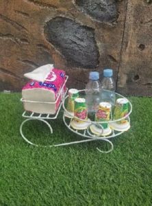 PROMO TURUN HARGA 🎊Rak penyimpanan botol Aqua dan tisu/standing botol Aqua dan tisu//rak botol Aqua dan tisu besi murah bisa cod