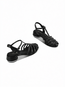 JESSICA SOPHIA | Vintage Woven Low Heel Womens Summer Sandals