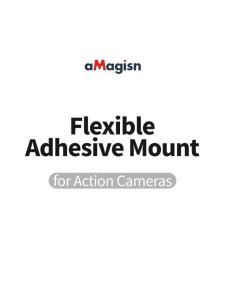 aMagisn Flexible Adhesive Mount for Helmet & Any Flat Curved Surfaces Compatible Gopro Hero / DJI / Insta360 Camera Accessories