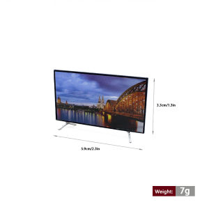 ★▲1pcs1:12 Simulation Mini Simulation TV Widget Mini TV With Base Model Living Room Tabletop Decoration Gift Crafts