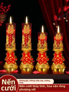 LANGMANXISHI | Wedding Dragon and Phoenix Candles 1 Pair