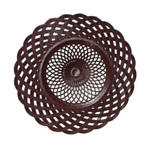 PIRING ROTAN PLASTIK ECERAN 1PCS 3PCS 6PCS PIRING MAKAN PRAKTIS