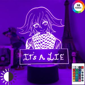 Đèn Ngủ Led 3d V3 Kokichi Oma Đèn Led 16 Màu Hoạt Hình Nhân Vật Đèn Để Bàn Phòng Ngủ Trang Trí Nhà Cửa