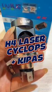 Lampu Led H4 LASER Hi Loo Beam H4 Cyclops Kipas 30 Watt HJG