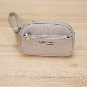 GOUPDO Waterproof Money Coin Purse Wear-resistant Zipper Pocket Purse Durable Softer Leather Wallet Money Bag Women