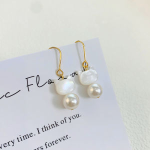 Cute Shell Cat Earrings Womens Fashionable Unique Design Ear Jewelry Korean Style Mixed Material Animal Pattern Fresh out