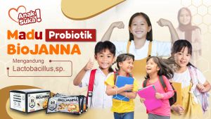 Madu Prebiotik BioJANNA & Sachet Madu Murni Untuk Lambung & Pencernaan