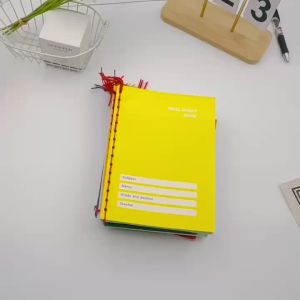 10Pcs A5 Notebook A5 Yarn Spiral Composition Writing Notebook Assorted Color 80Sheets School Supply