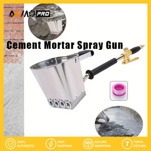 AumoPro Air Stucco Cement Texture Hopper Sprayer Plaster Wall Plaster Tools House Painting 4 Nozzles Pneumatic Cement Mortar Sprayer GunPlaster PlasterAutomatic Air Stucco Tool