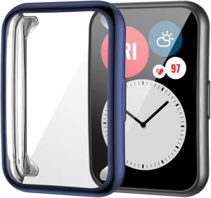 Plated Cover For Huawei Watch fit 2 Case Smartwatch Accessories TPU Bumper All-Around Screen Protector Huawei fit2 watchcase