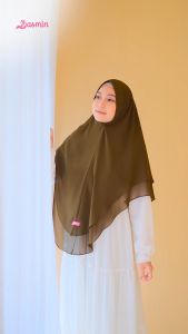 Khimar Syari Jumbo 2 Layer Naomi Hijab Ys 178 By Yasmin Hijab Khimar Ceruty Babydoll Pet Antem Premium