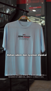 Zerone Japan Kaos Pria Distro Keren Oversized T-shirt JDM Style Cotton Combed Adem Serap Keringat