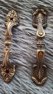 Antique Design Alloy Door Cabinet Cupboard Pull Anti Handle Brass