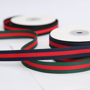NingChu Ribbon | 1cm Stripe Korean Style Ribbon For DIY Crafts And Gift Wrapping