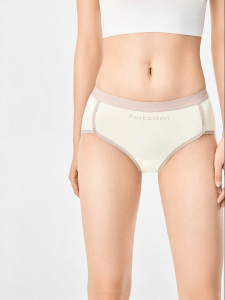 Purcotton | Light Exercise Cotton Underwear Contrast Color