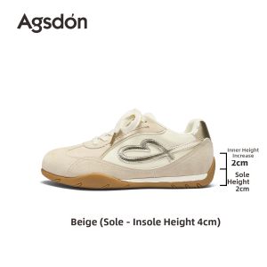 Agsdon | Thick Sole Elevated Ballet Style Sneaker 2026 New