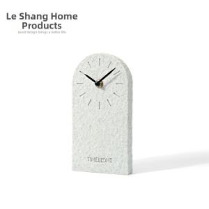 Nordic Style Desktop Clock Silent Living Room Decorative Item Sample Room Display Creative Bedroom Clock Home Decoration