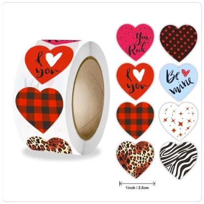 HEART SHAPE STICKER 10pcs