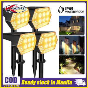 KUCHVZ Solar Spot Lights Outdoor Waterproof 108 LED Solar Garden Pathway Lights for Outside Yard Pool Decorative 3 Lighting Modes Solar Powered Landscape Lights Dusk to Dawn