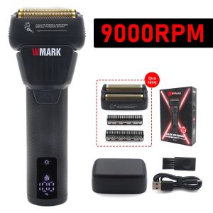 Máy Cắt Tóc Chuyên Nghiệp WMARK NG-7982 Máy Tỉa Râu Tốc Độ 9000 Vòng/phút Dao Cạo Kép Màn Hình LED Và Đầu Dầu - Sạc Lại Được Thời Gian Hoạt Động 200 Phút