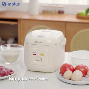 Simplus 2L Rice Cooker Compact Home Use Non-Stick Inner Pot Steam & Cook Multi-Function