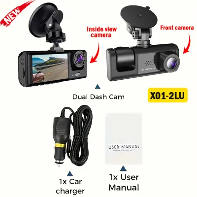 Triple Lens WiFi Dashcam 2/3 Channel Car Camera 1080P HD Video Recorder Night Vision Car DVR with Wide Angle for Front and Rea