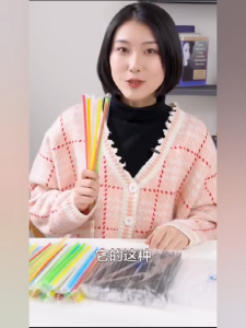100-500PCS Multicolour Plastic Drinking Straw Disposable PP Food Grade Straw Boba Milk Tea Smoothie Penyedut Minuman