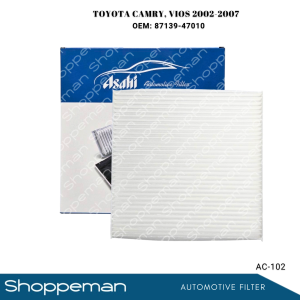 ASAHI TOYOTA CAMRY VIOS 2002-2007 MODEL AIR FILTER CABIN FILTER 87139-47010 AC-102