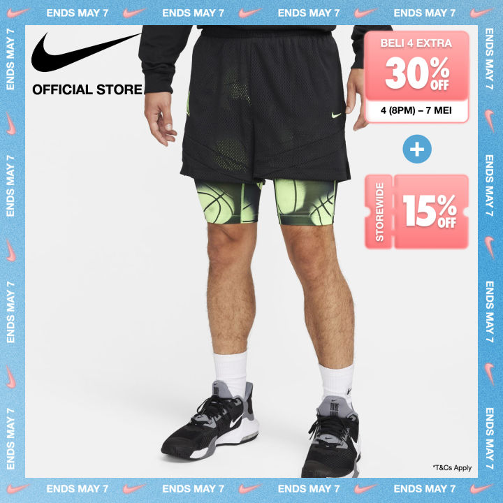 Nike Dri-FIT Men's Ja 2-in-1 4" Basketball Shorts - Black [FQ1023-010]