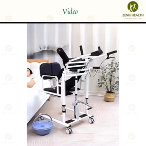 Hydraulic Transfer Chair with Assist Lifting Aids Height Adjustable Wheelchair Transfer Patient Elderly