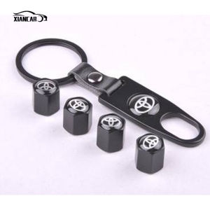 Car Tire Valve Stem Cover-Heavy-Duty Wheel air Cove with Wrench Keychain Car Exterior Accessories